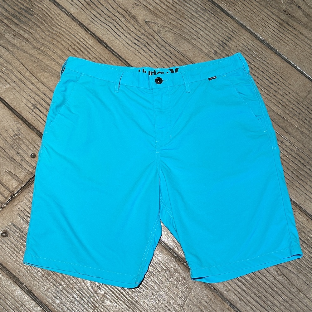 Hurley Men's Vibrant Blue Flat Front Shorts